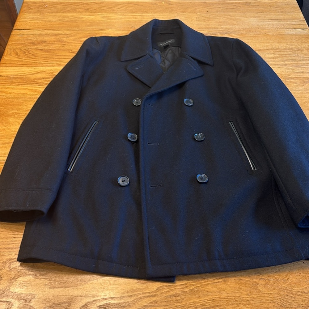 I-N-C Men’s Pea Coat NWT - Picture 2 of 9